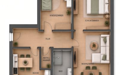 Attraktive 3- Raum-Wohnung mit praktischer Raumaufteilung, Lindenstraße 16, Erdgeschoss rechts